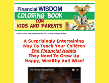 Tablet Screenshot of financialcoloringbooks.com